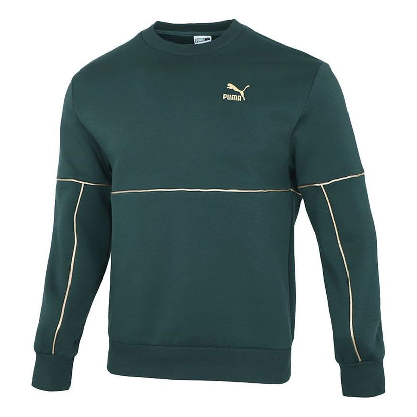 Džemper Puma Luxe Crew Sweatshirt Zelena | 534410-80