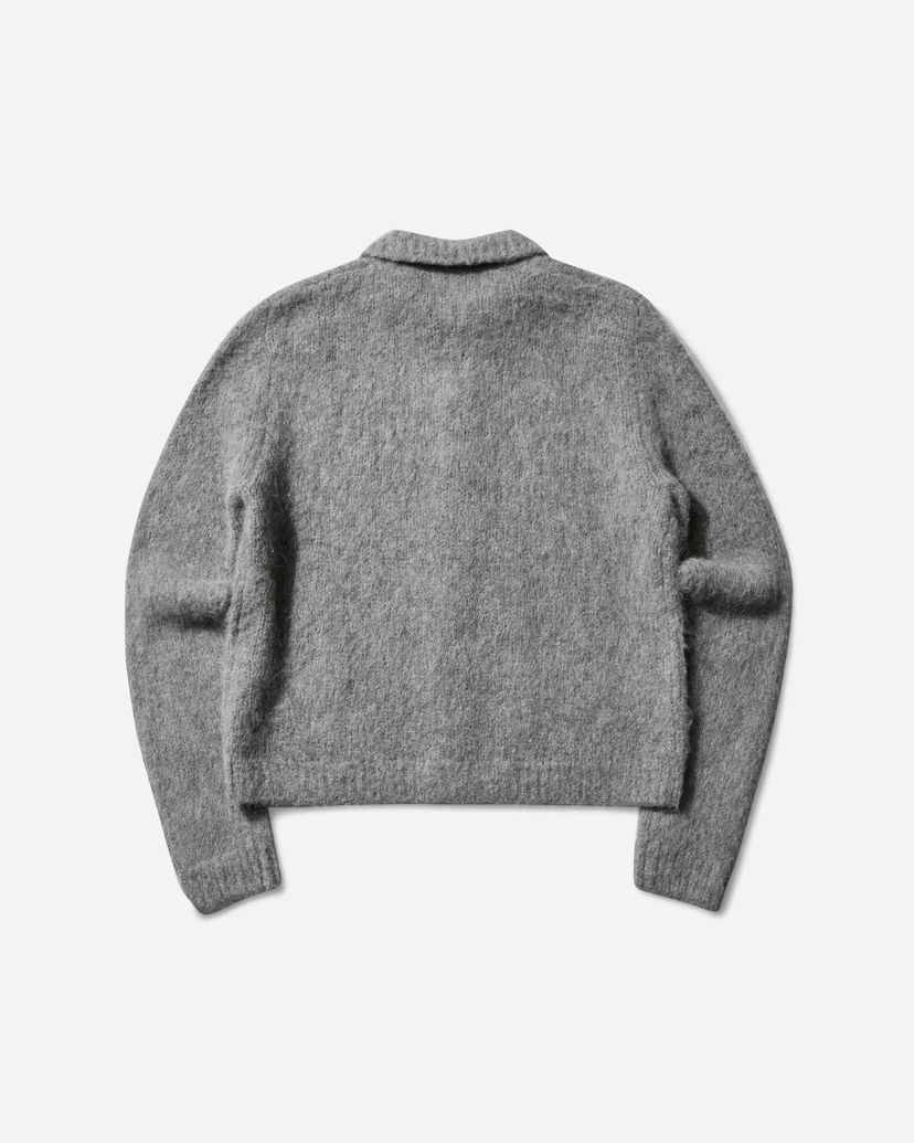 Džemper Dries Van Noten Cropped Wool Cardigan Siva | 252-021225-2709 804