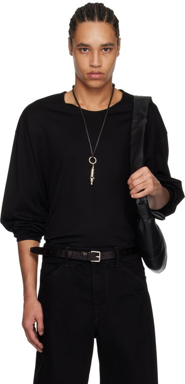 Majica kratkih rukava LEMAIRE Lemaire Relaxed Long Sleeve T-Shirt Crna | TO1375 LJ1018, 0