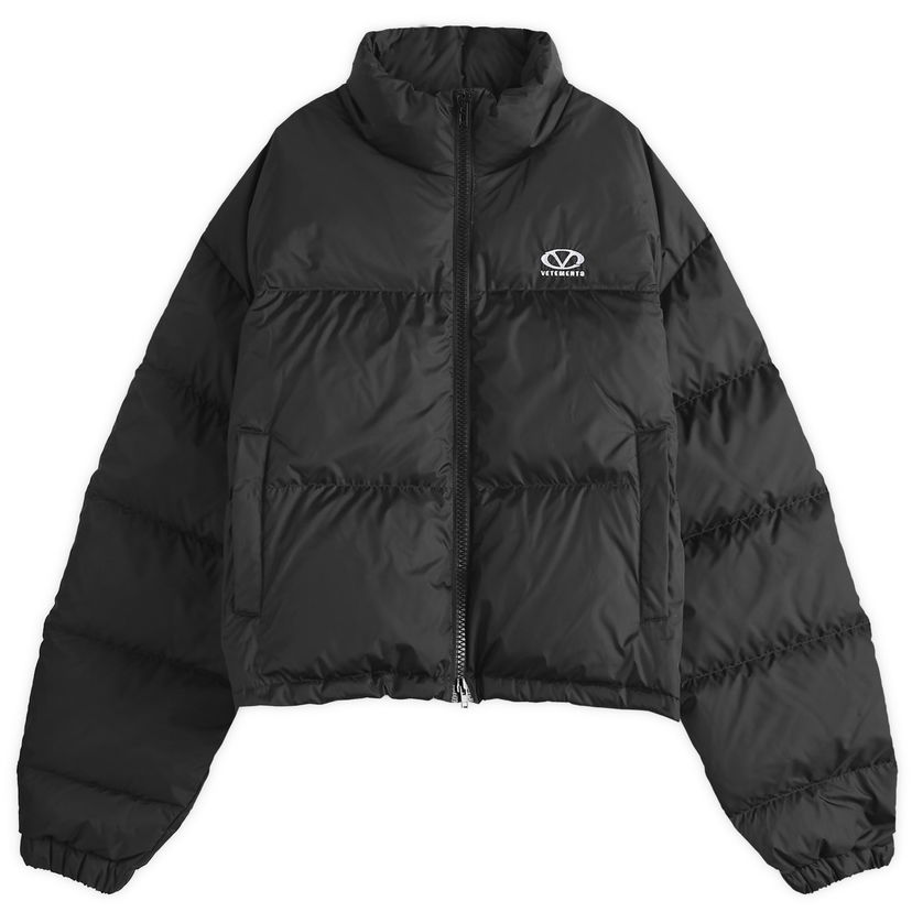 Pernata jakna VETEMENTS Vetements Logo Puffer Jacket, Size Large Crna | UA66JA350B