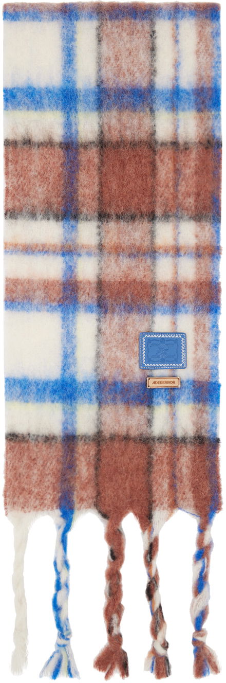 Šal ADER ERROR Plaid Muffler Scarf with Logo Patch Višebojno | BMADFWAC0404IV, 0