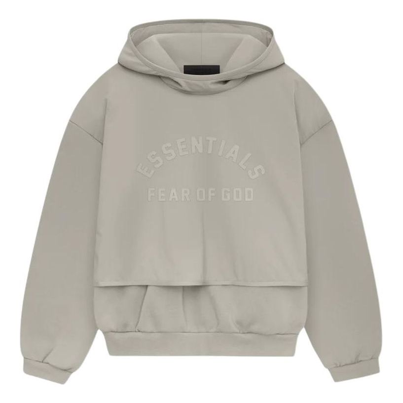 Dukserice Fear of God Fear of God Essentials Nylon Fleece Hoodie Siva | 202SP244325F