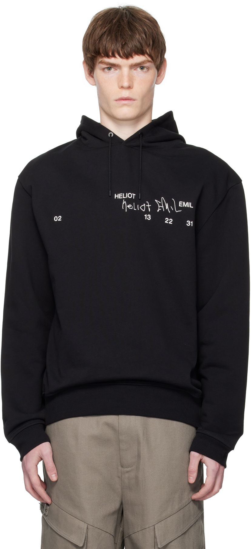 Dukserice HELIOT EMIL Fulgens Hoodie Crna | PREAW25_M_08_081_BLK01