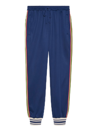 Trenirka Gucci Technical Jersey Jogging Pant Tamnoplava | 650041 XJC5O 4030
