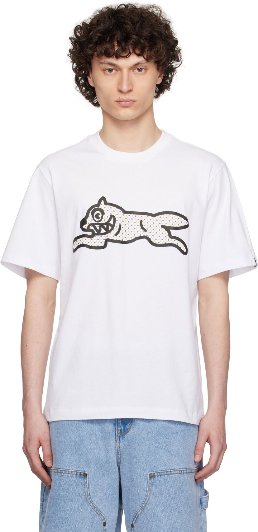 Majica kratkih rukava BBC IceCream ICECREAM Polka Dot Running Dog T-Shirt Bijela | IC25254