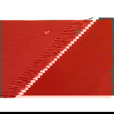 Šal MAISON KITSUNÉ Fox Head Patch Wool Scarf Crvena | LM06201WA0018-M669, 0