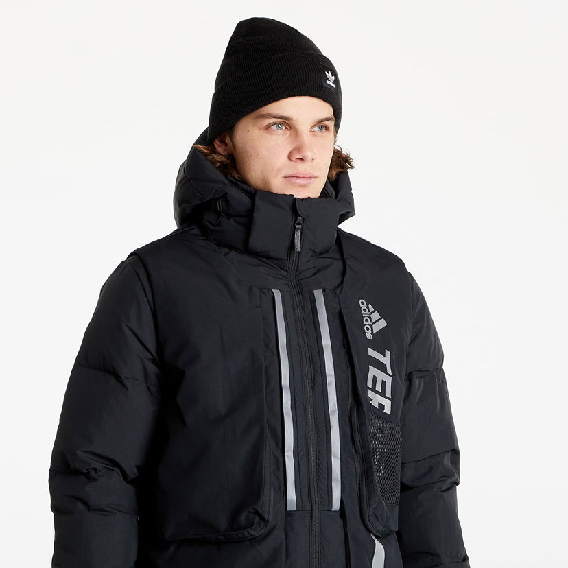 Parka adidas Performance Long Down Jacket Crna | H13853