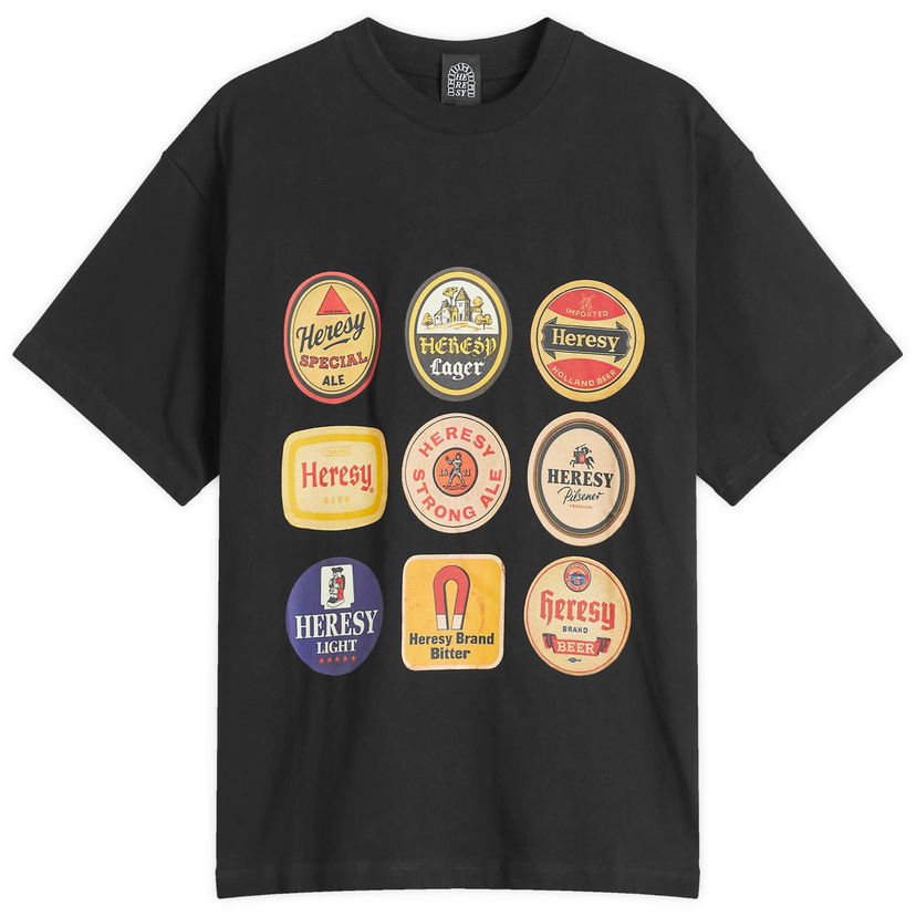 Majica kratkih rukava Heresy Heresy Beer Graphic T-Shirt Crna | HSS25-T07B