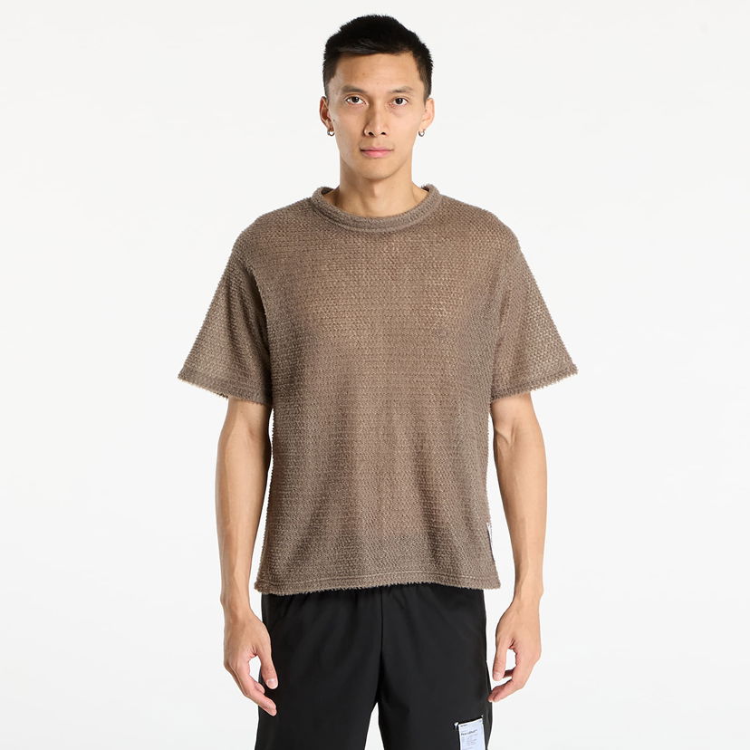 Majica kratkih rukava Satisfy Satisfy FuzzFleece AD T-Shirt Falcon Smeđa | 11066-91000