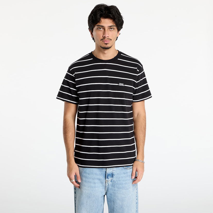 Majica kratkih rukava Horsefeathers Agent Striped T-Shirt Crna | SM1383E