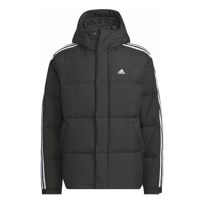 Pernata jakna adidas Originals Three Stripes Puffer Down Jacket Crna | IT8732, 0