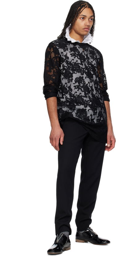 Košulja Comme des Garçons Comme des Garçons Homme Plus Raschel Lace T-Shirt Crna | PO-T036-051, 3