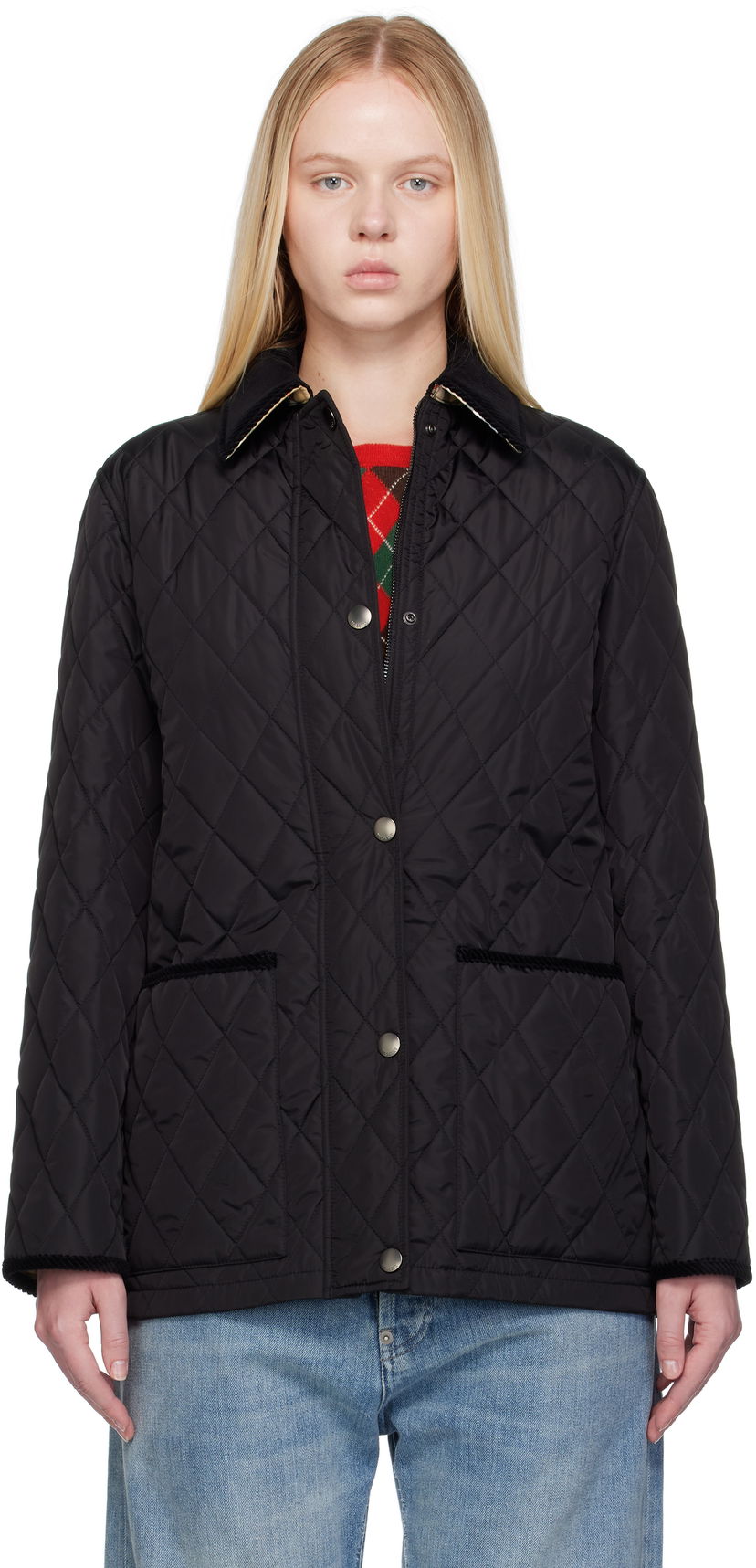 Jakna Burberry Burberry Broadway Quilted Jacket Crna | 8113824