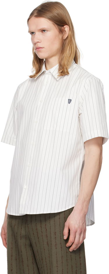 Košulja Burberry Burberry Pinstripe Short Sleeve Shirt Bijela | 8102569, 3