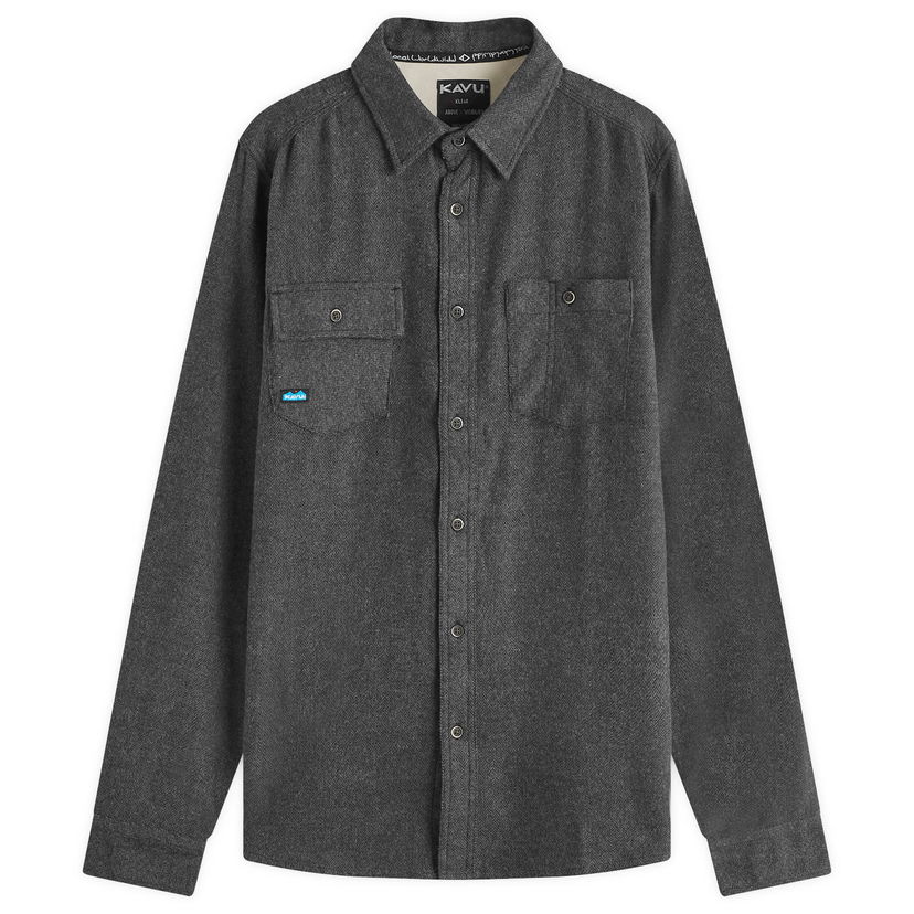Košulja KAVU Langley Flannel Overshirt Large Siva | 5039-2027