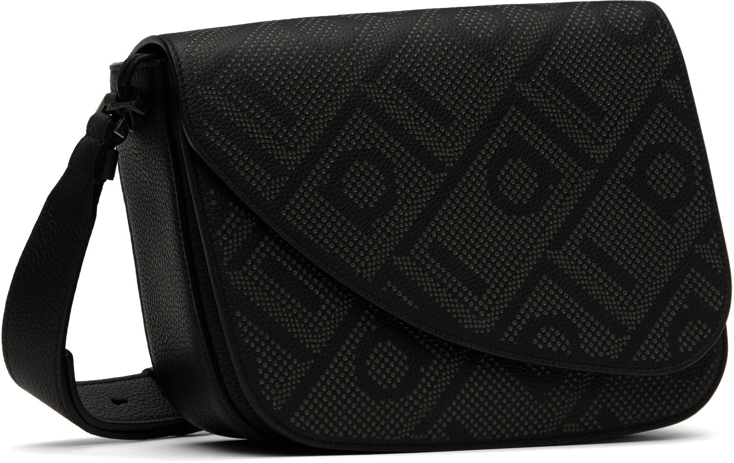 Torba za rame FERRAGAMO Salvatore Ferragamo Fiamma Shoulder Bag Crna | 784126, 1