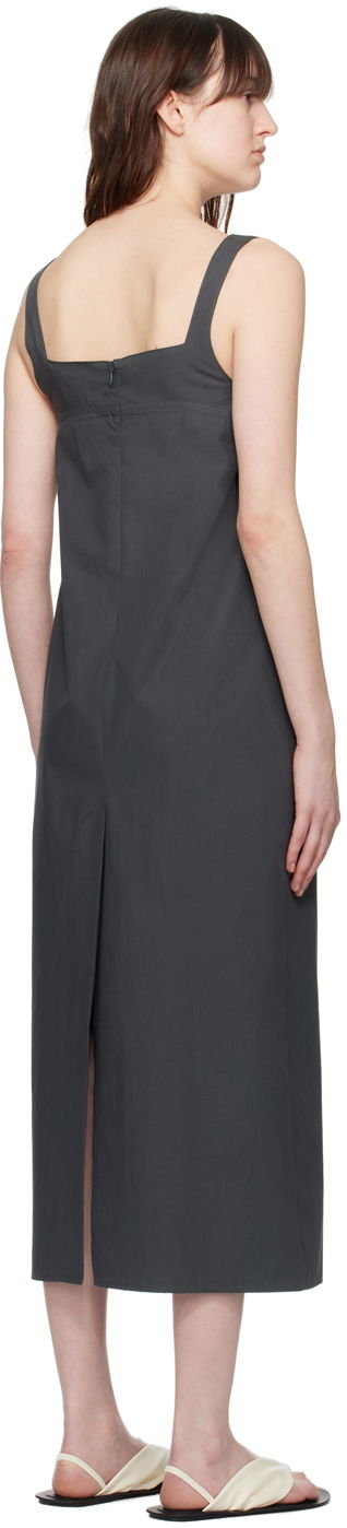 Haljina Loulou de Saison Loulou de Saison Makeen Midi Dress Siva | MAKEEN, 2