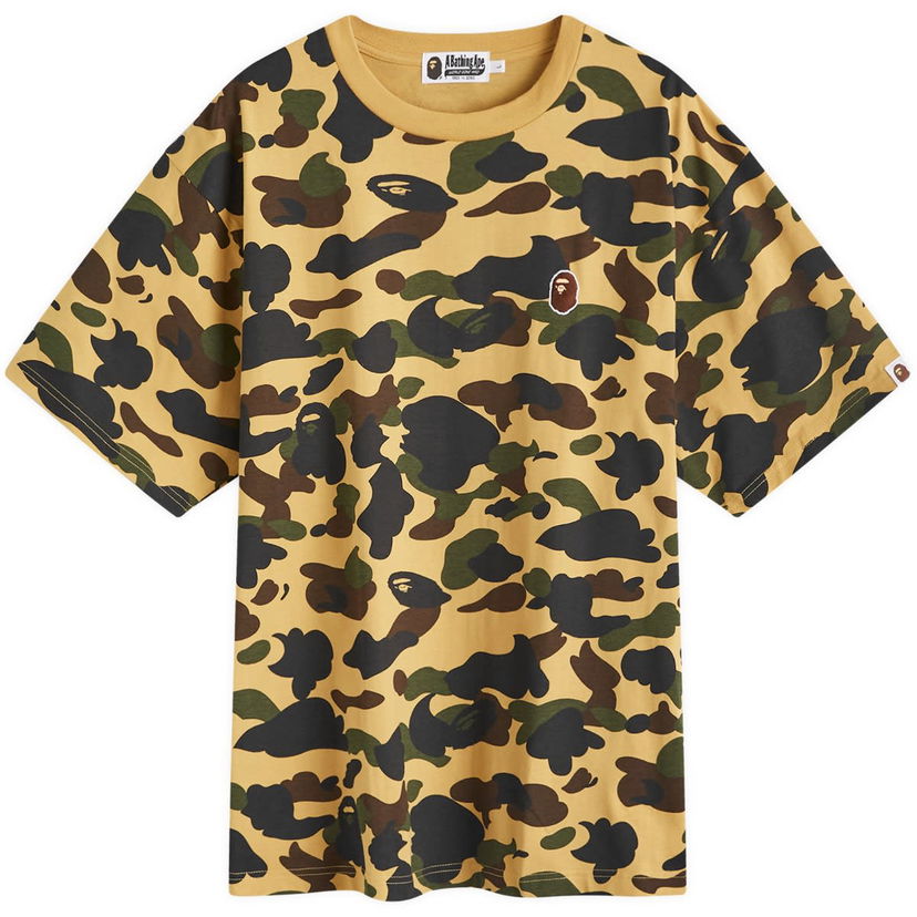 Majica kratkih rukava BAPE A Bathing Ape 1st Camo One Point T-Shirt Žuta | 001CSK301006M-YLW