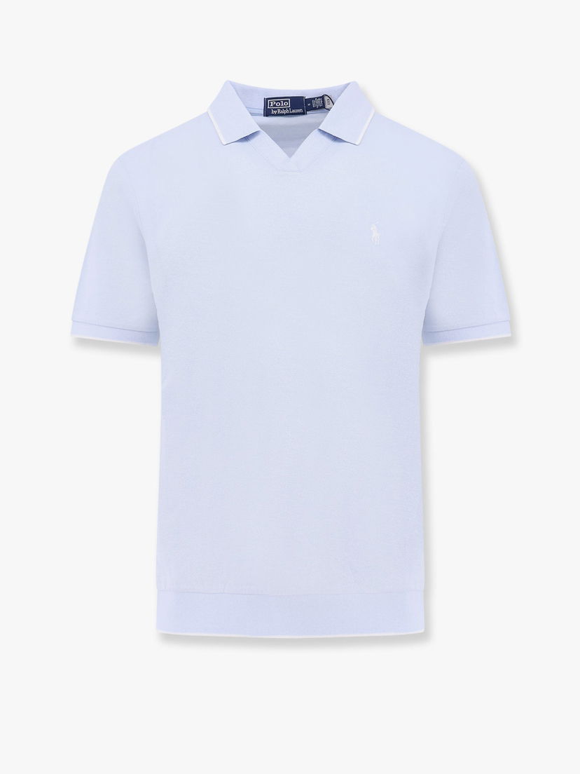 Polo majica Polo by Ralph Lauren Men's Polo Ralph Lauren Knitted Polo Shirt Plava | 710964535001