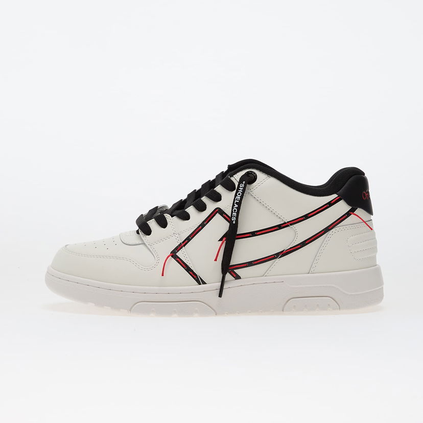 Tenisice i cipele Off-White Ooo Printed & Stitched Arrow White/ Black Bijela | OMIA189F25LEA00D0110