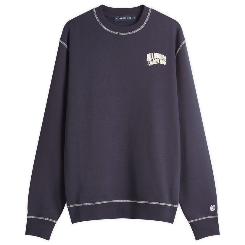Džemper BILLIONAIRE BOYS CLUB Men's Small Arch Logo Contrast Stitch Sweatshirt, Size Large Tamnoplava | BC24211-NVY