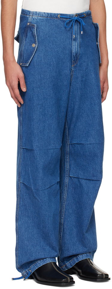 Jeans Dion Lee Relaxed Fit Drawstring Jeans Plava | C2174PS24, 1