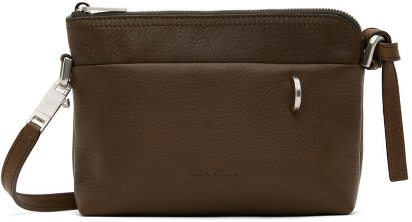 Torba za rame Rick Owens Rick Owens Porterville Small Adri Bag Smeđa | RA02D0525 LCN