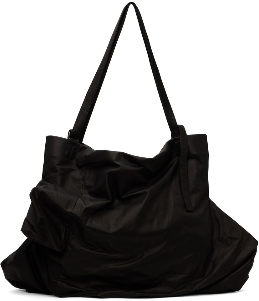 Tote bag Yohji Yamamoto Unevenness Leather Tote Bag Crna | DA-I72-798