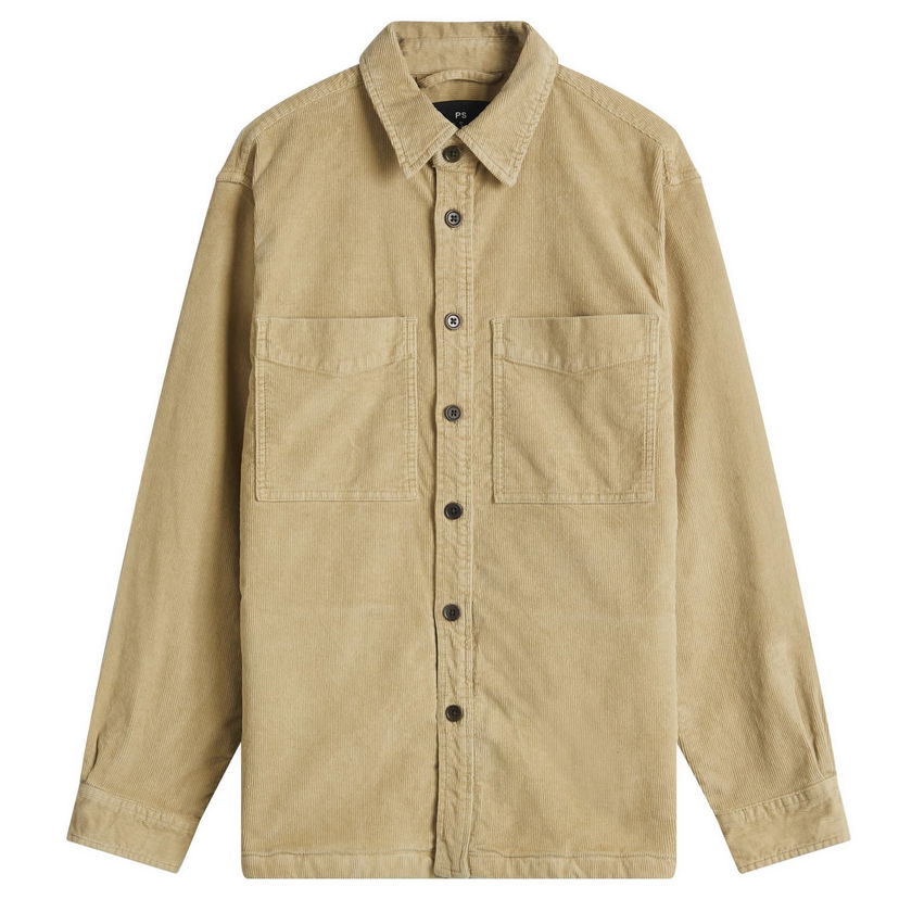 Košulja Paul Smith Paul Smith Corduroy Shirt Jacket, Size Large Bež | M2R-413Z-P22248-62