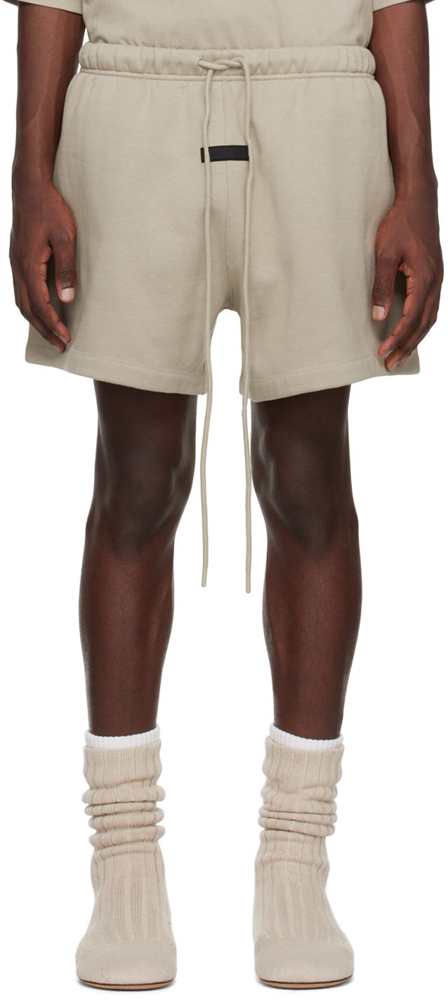 Kratke hlače Fear of God Fear of God ESSENTIALS Drawstring Shorts Bež | 160SP244175F