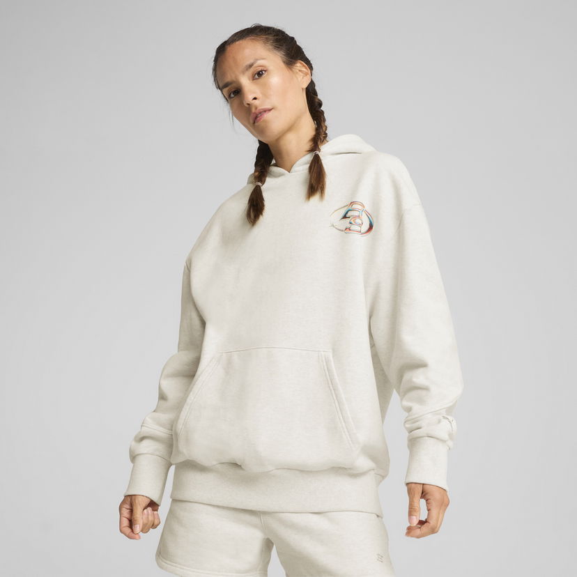 Dukserice Puma Stewie Prism Basketball Hoodie Bež | 630524_01