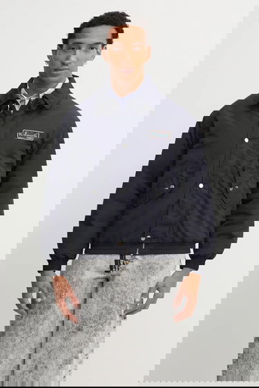 Bomber jakna Lacoste Padded Bomber Jacket with Collar and Chest Patch Tamnoplava | BH5167, 0