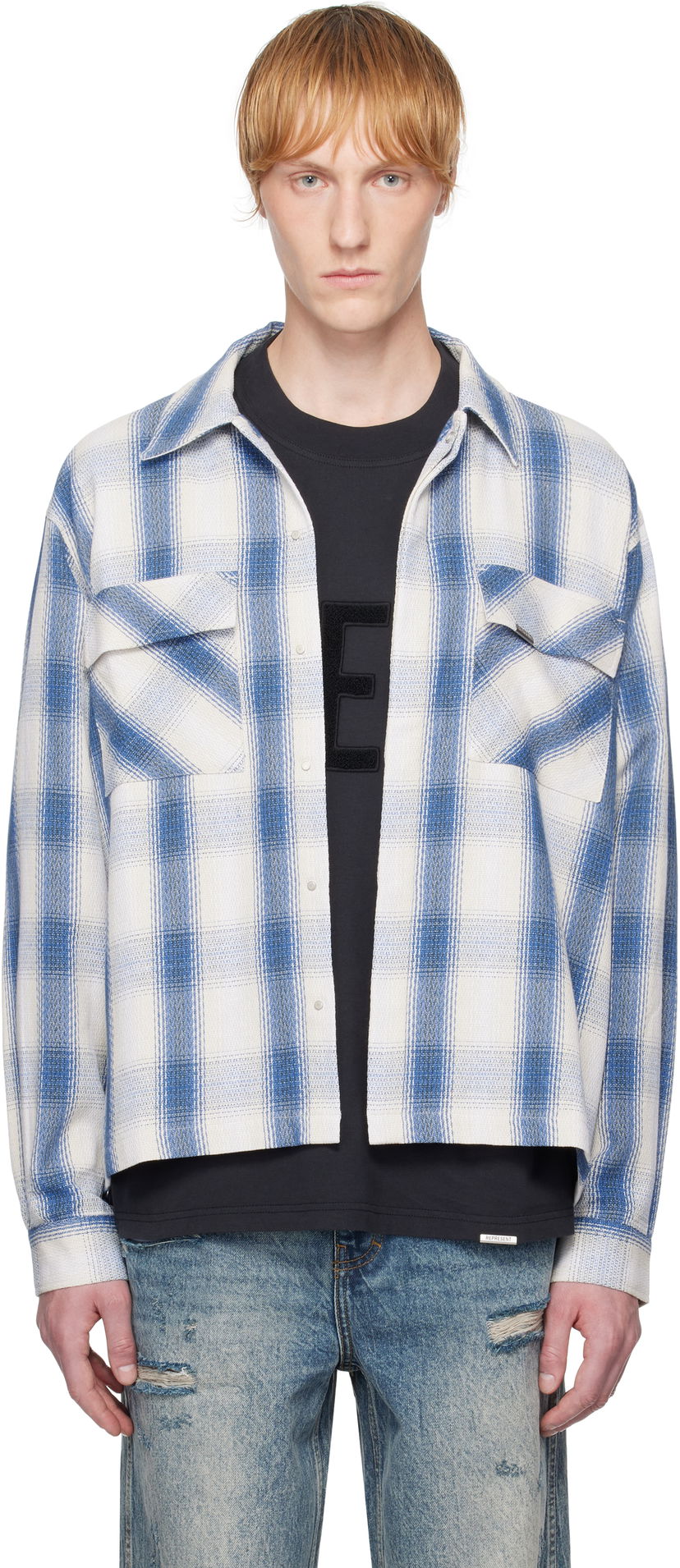 Košulja Represent Clo Represent Season Flannel Shirt Plava | MLM2905