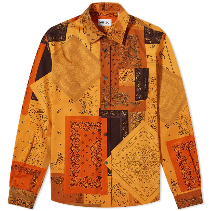 Košulja KENZO Kenzo Patchwork Bandana Shirt Narančasta | FC55CH4019P5-26