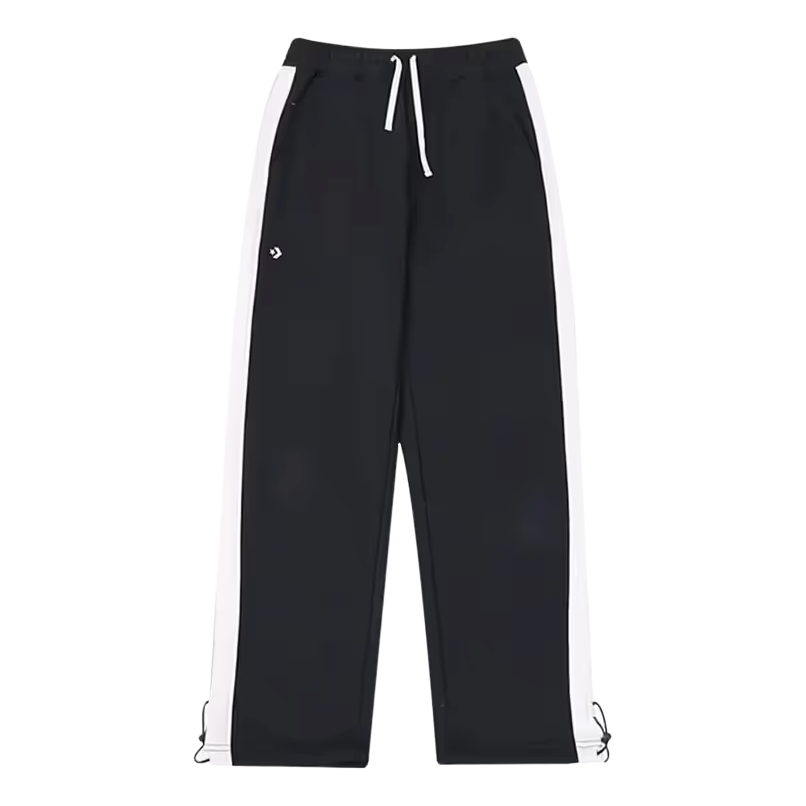 Trenirka Converse Drawstring Stripe Sweatpants Crna | 10026911-A02