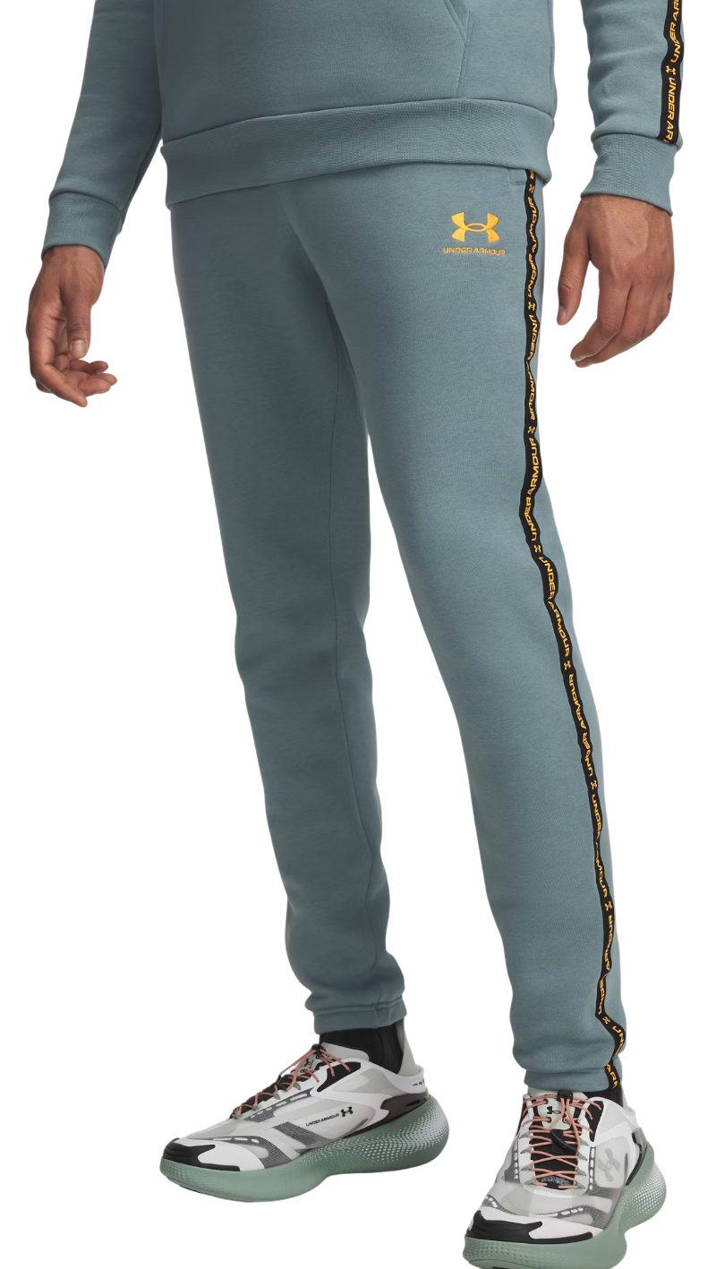 Trenirka Under Armour Icon Fleece Jogger Taping Tirkiz | 1389358-587
