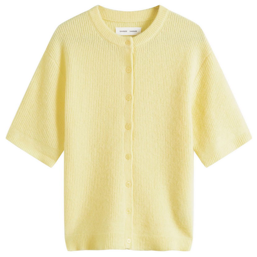 Džemper Samsoe Samsoe Samsøe Samsøe Saanouria Short Sleeve Cardigan Žuta | F25200115-110619TCX