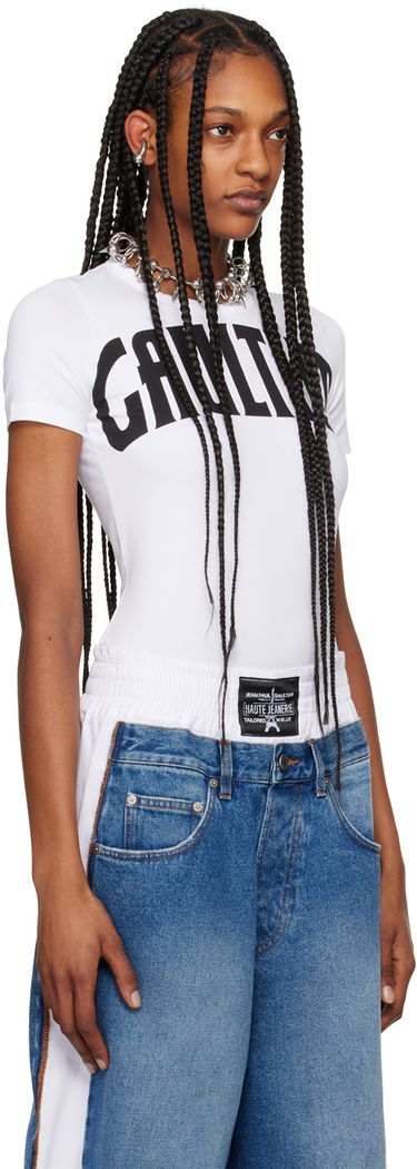 Majica bez rukava Jean Paul Gaultier Gaultier Women's Graphic Print T-Shirt Bijela | 24/25-F-TS071I-J056-0100, 1