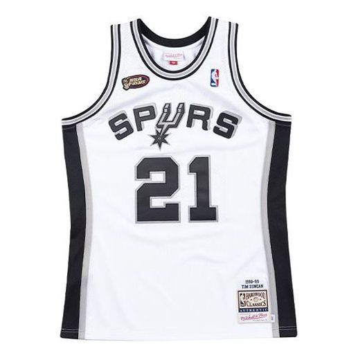 Dres Mitchell & Ness Mitchell & Ness San Antonio Spurs Basketball Jersey Bijela | AJY4EL18027-SASWHIT98TDU