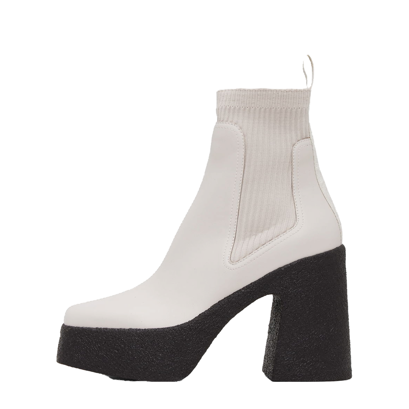 Tenisice i cipele Stella McCartney Skyla Heeled Sock Boots Bijela | 810440E00195