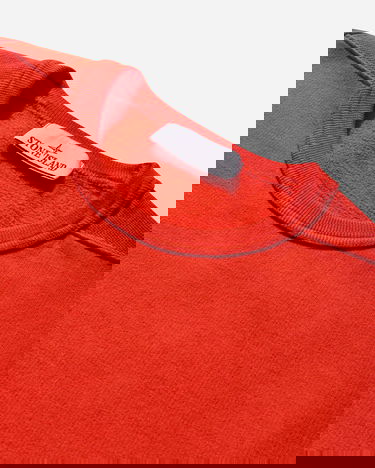 Dukserice Stone Island Garment Dyed Crewneck Sweatshirt Crvena | K2S15-6100028-S0A20 V0018, 3