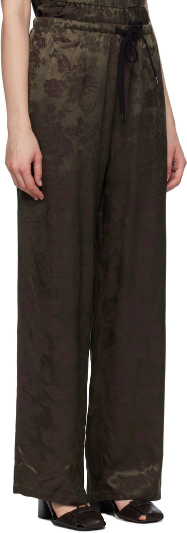 Hlače Maison Margiela MM6 Maison Margiela Jacquard Wide-Leg Trousers Crna | S52KA0551 M35471, 4
