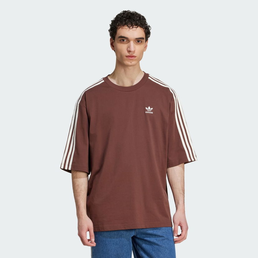Majica kratkih rukava adidas Performance Adicolor Oversized T-Shirt Smeđa | KA0476
