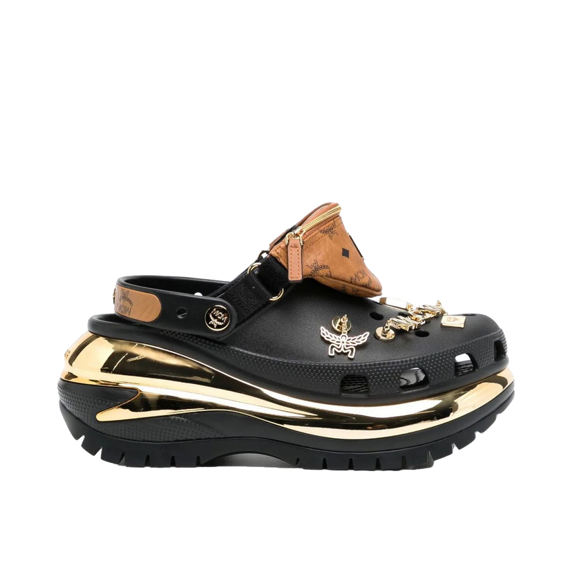 Tenisice i cipele Crocs MCM x Mega Crush Clog "Belt Bag Bracelet Black" Crna | 209357-001