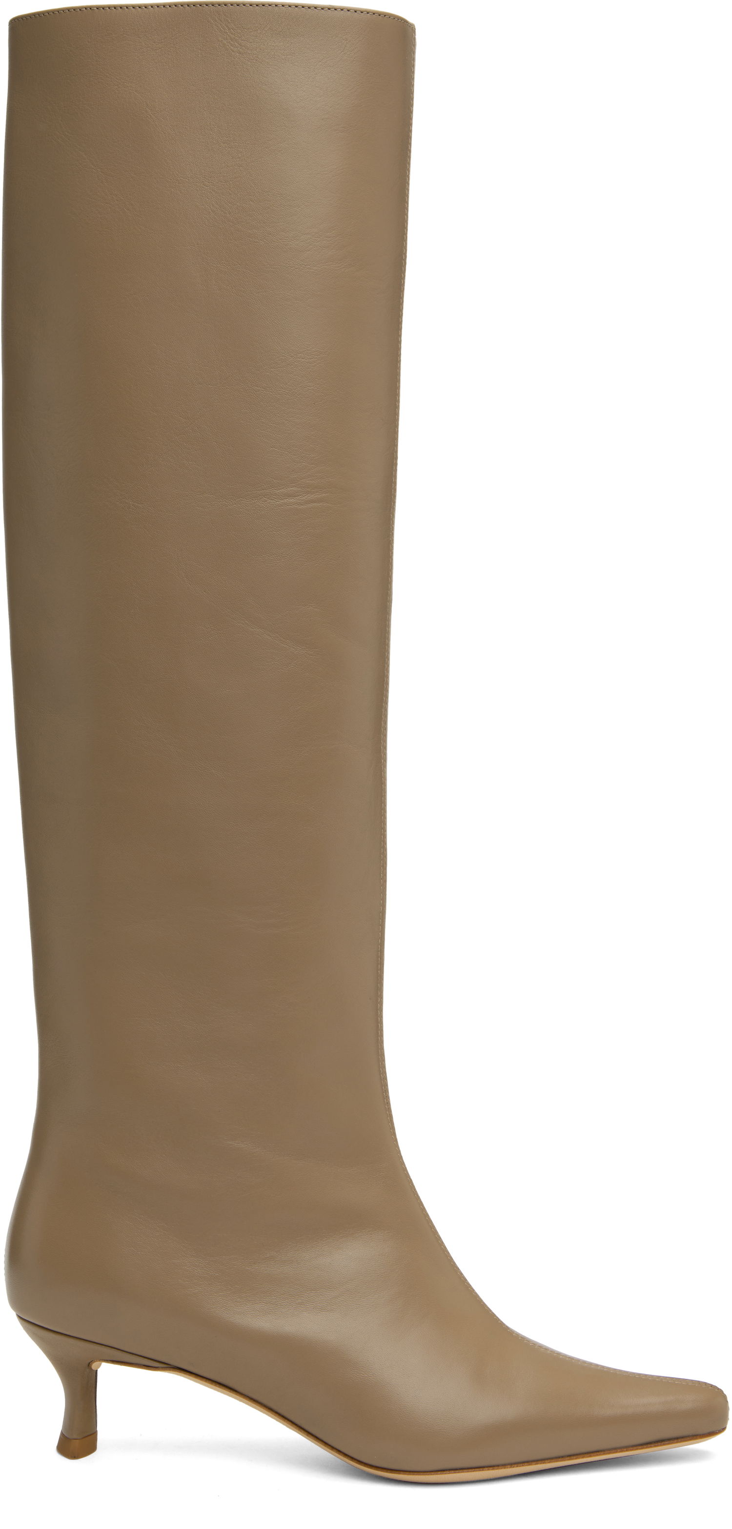 Tenisice i cipele BY FAR BY FAR Stevie 42 Kitten Heel Tall Boots Bež | MWFBO066CL013BG017PL, 0