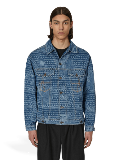 Jakna Ahluwalia Kampala Denim Jacket Plava | M-AHLU-DE001-SS23-FA6  LI