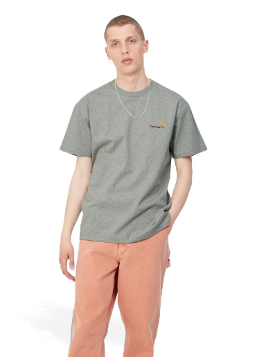 Majica kratkih rukava Carhartt WIP S/S American Script T-Shirt "Grey Heather" Siva | I029956_V6_XX