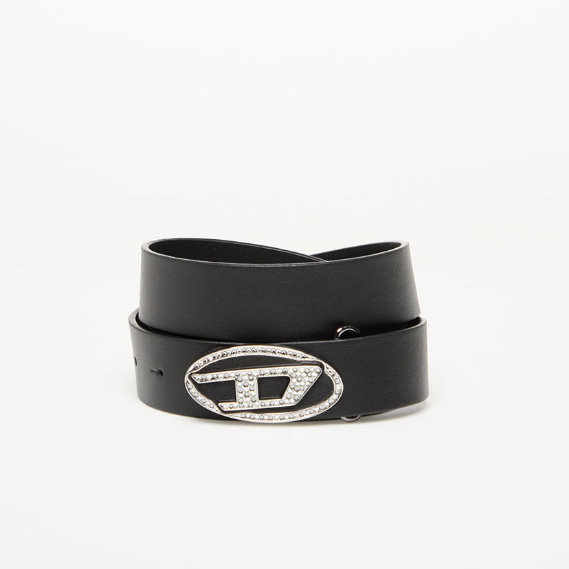Pojasevi Diesel Diesel Oval D Logo B-1Dr-Layer Strass Belt Crna | X10305_PR271 Black