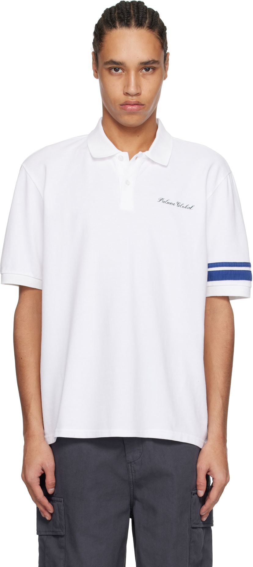 Polo majica Palmes Palmes 'Global' Pique Polo Bijela | P10-0045-001