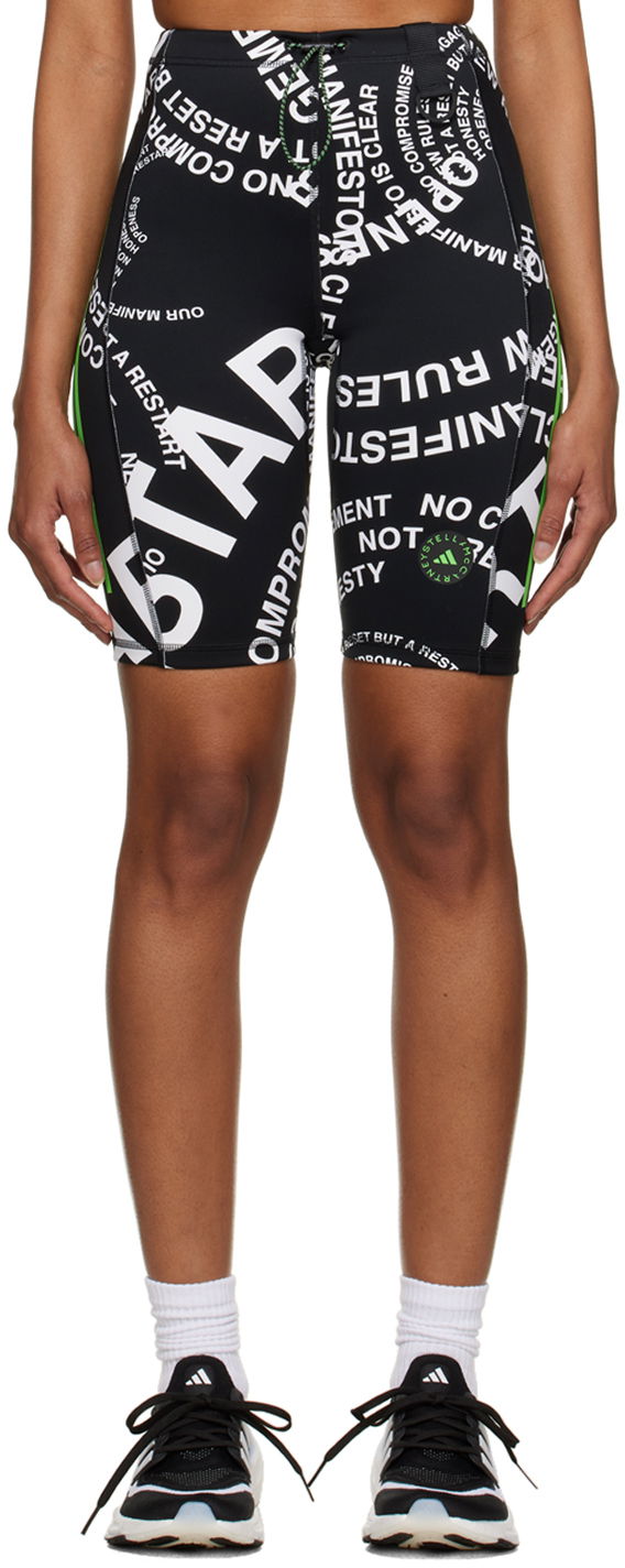 Kratke hlače adidas Performance Stella McCartney x Black TrueCasuals Shorts Crna | HR4402